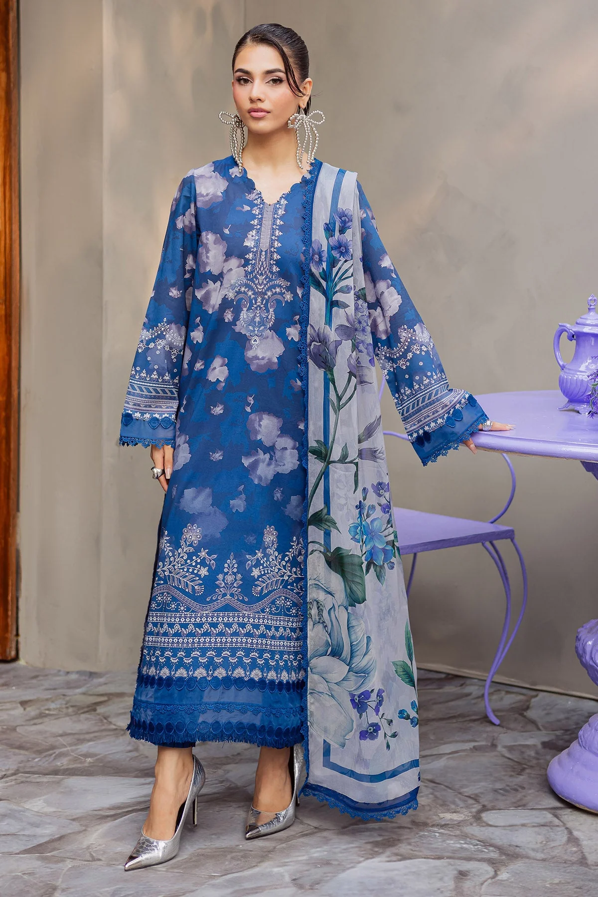 Nureh Signature Prints Lawn – SP-157 - Image 3