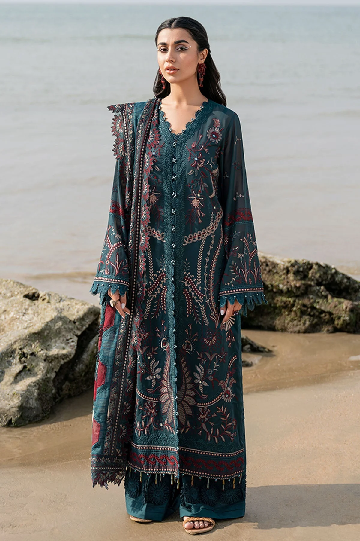Nureh Tere Sang Swiss Lawn Collection 2023 – ROSEMARY - Image 2