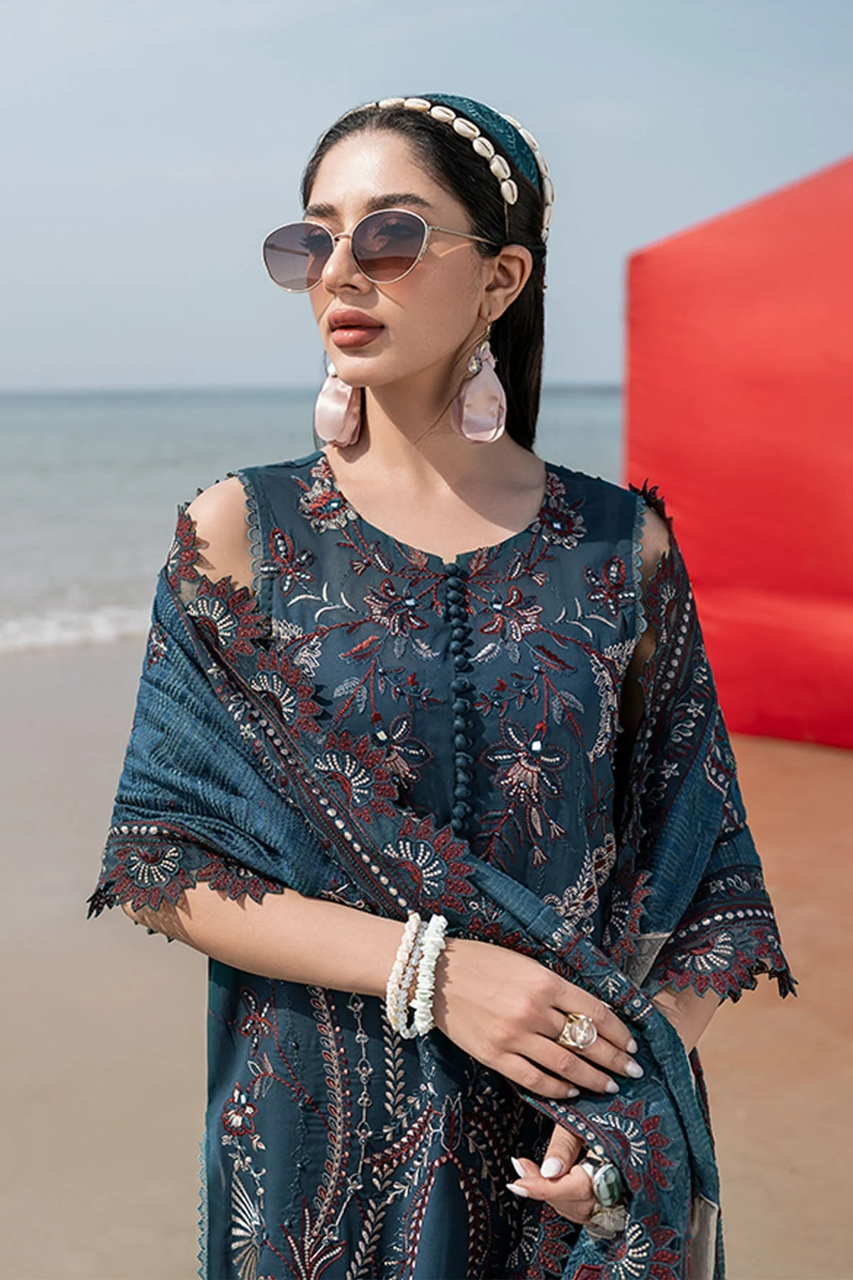 Nureh Tere Sang Swiss Lawn Collection 2023 – ROSEMARY - Image 6