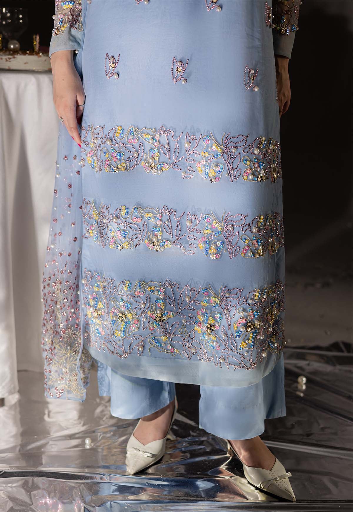 Nureh Tiny Twinkles RTW Stitched Formals – TW-22 - Image 5