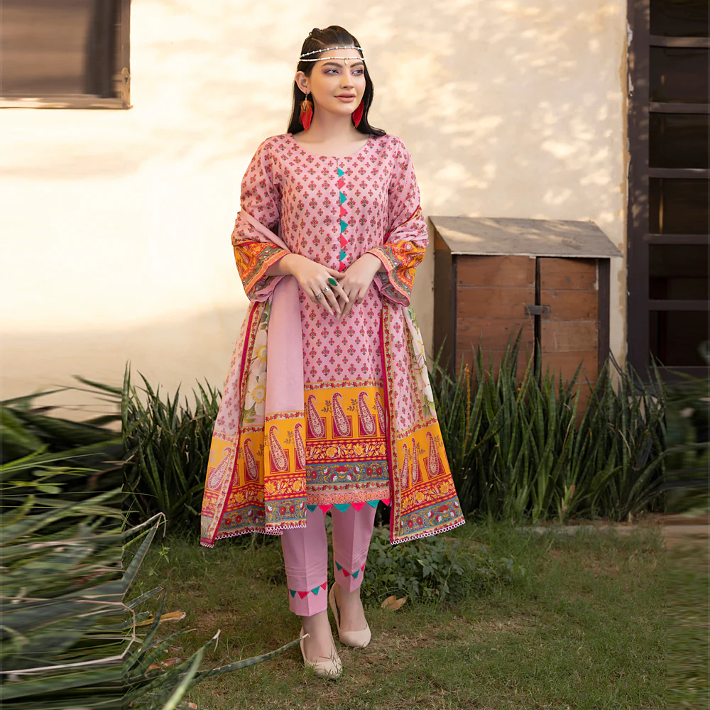 Orchid Printed Lawn Collection – OPL-1 - Image 5