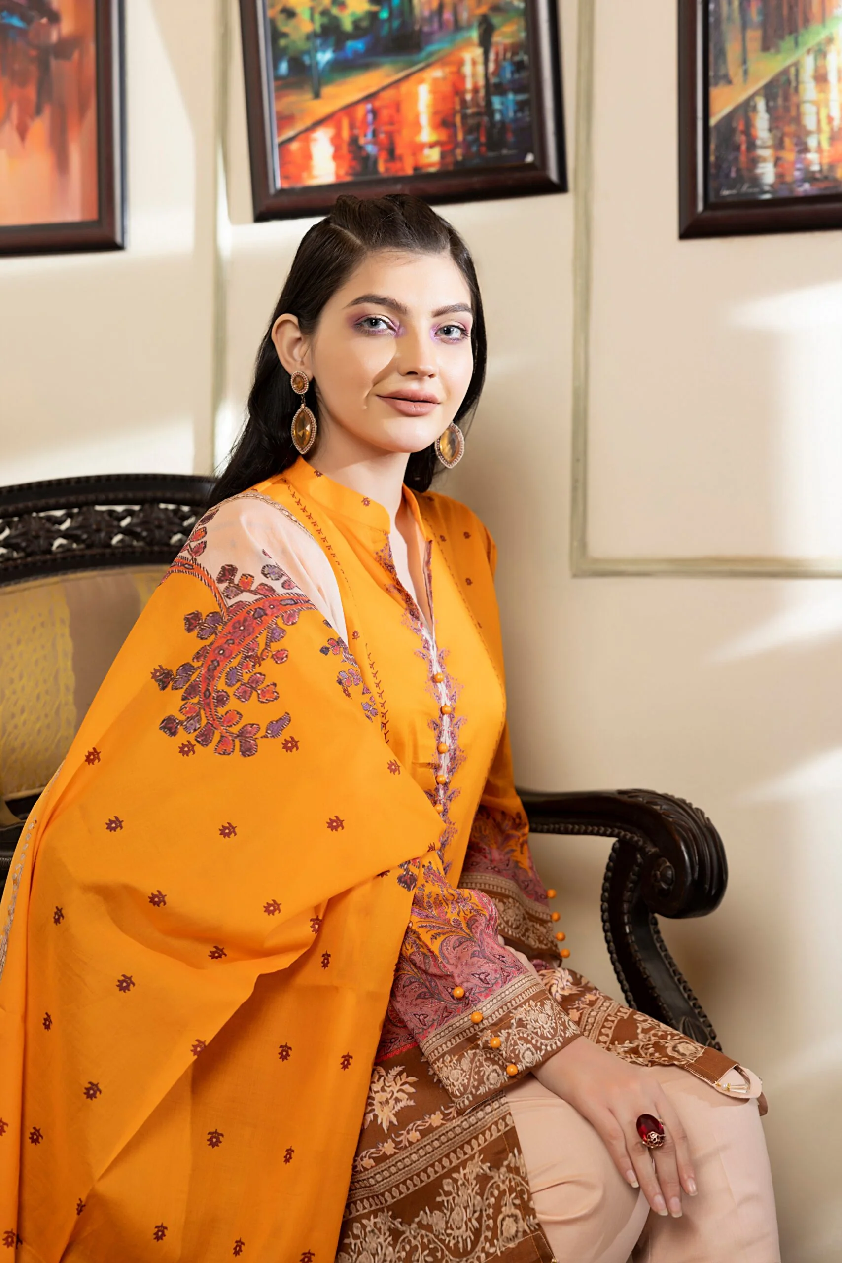 Orchid Printed Lawn Collection – OPL-15 - Image 2