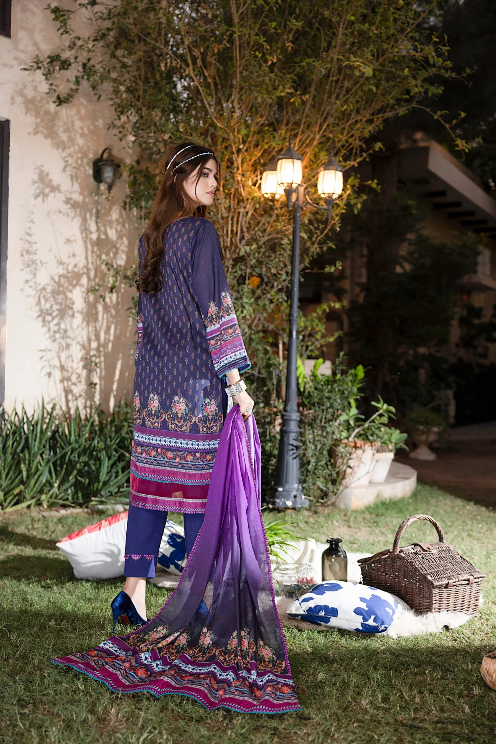 Orchid Printed Lawn Collection – OPL-8 - Image 6