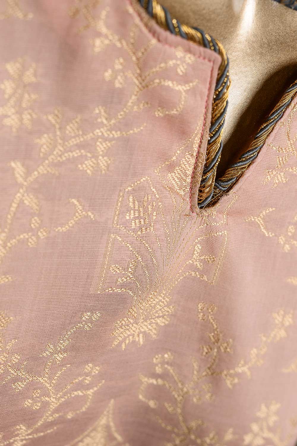 Peach by Rivaaj โ Jacquard Banarsi Lawn Dress โ BD-03 Golden Era - Image 3