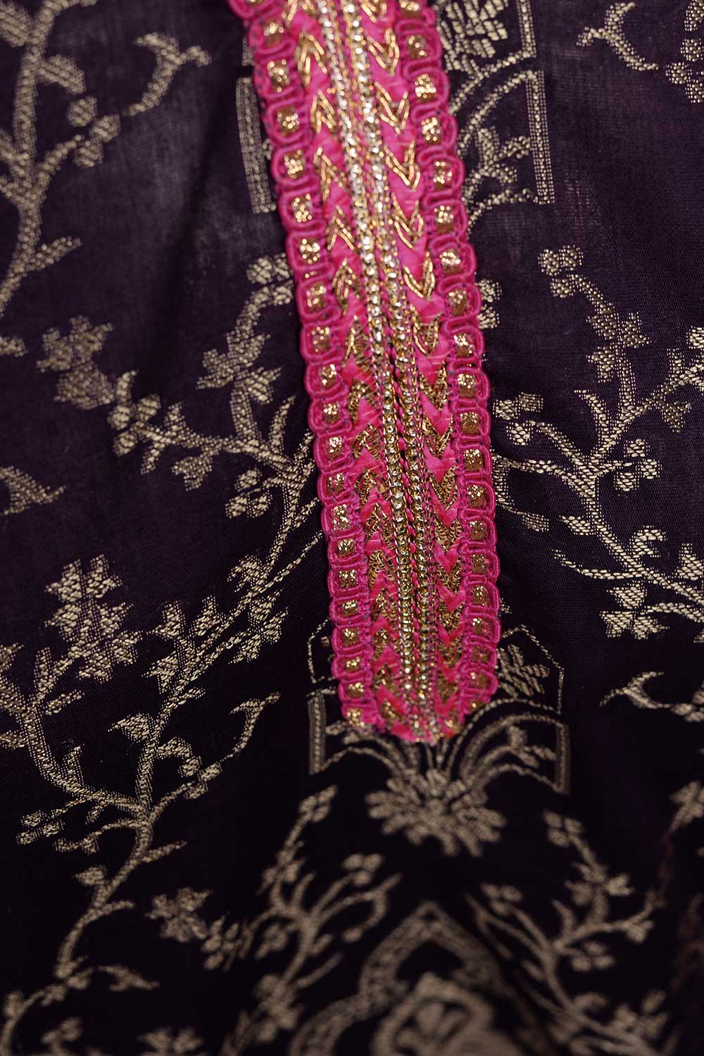 Peach by Rivaaj โ Jacquard Banarsi Lawn Dress โ BD-04 Floritura - Image 3