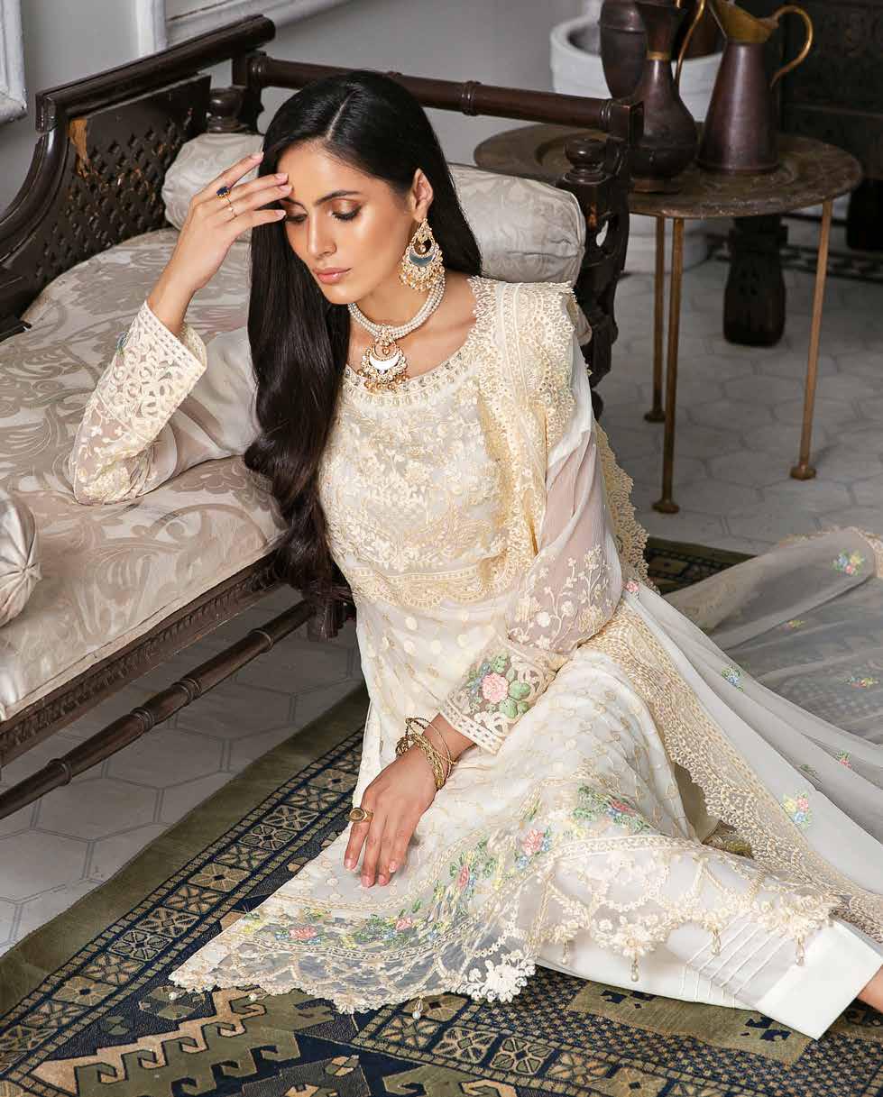 Poshak Luxury Chiffon Pret · Stitched Collection – D-6