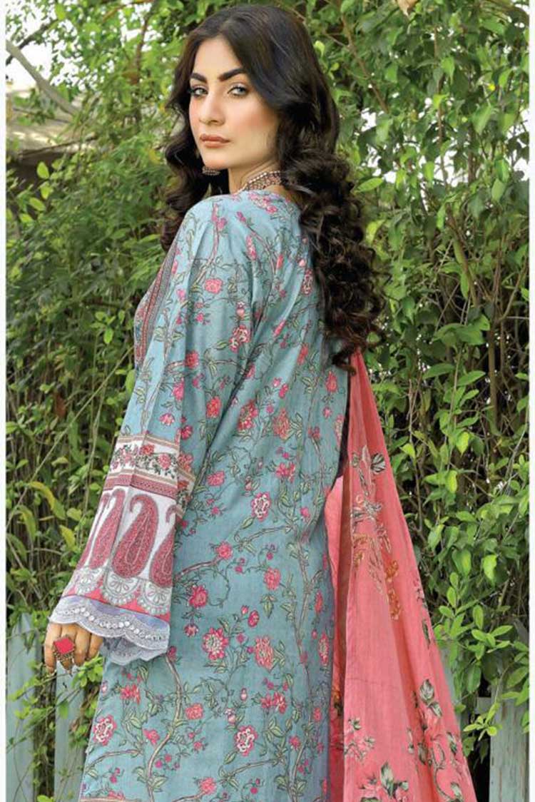Qalamkar Aangan Prints Lawn Collection – AN 01 - Image 3