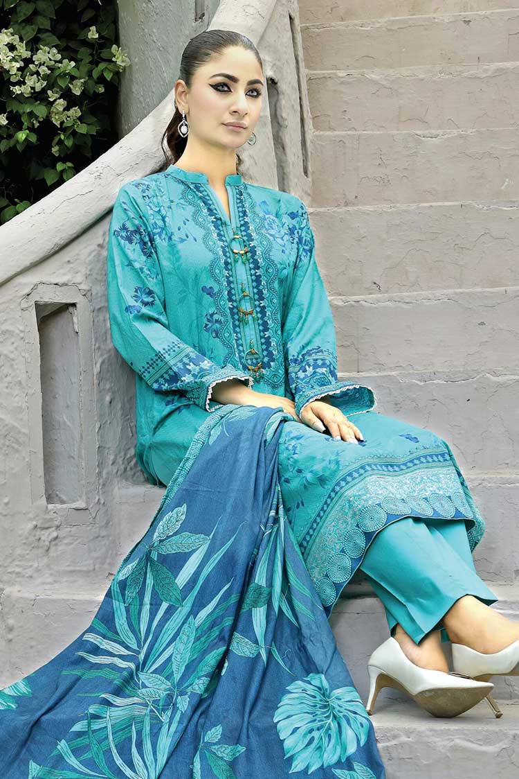 Qalamkar Aangan Prints Lawn Collection – AN 05 - Image 2