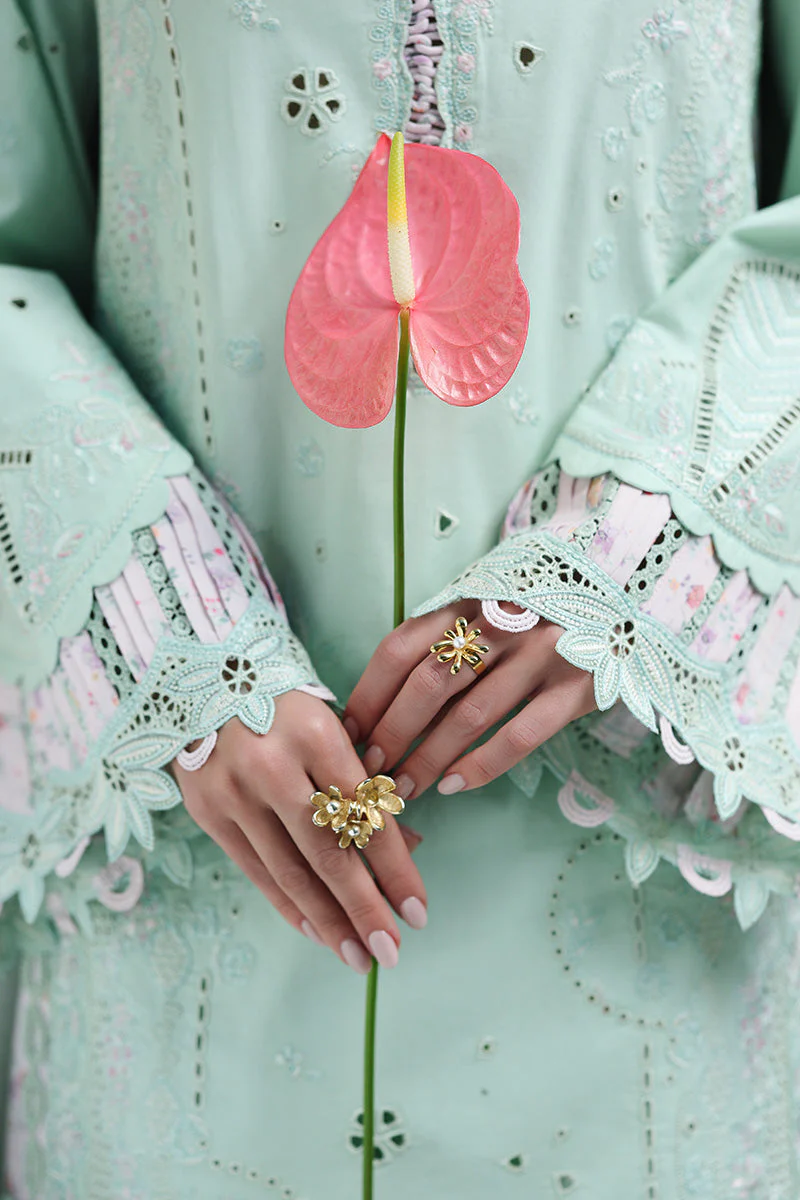 Qalamkar Chikankari Eid Edit Lawn – CM-08 SEREN - Image 11