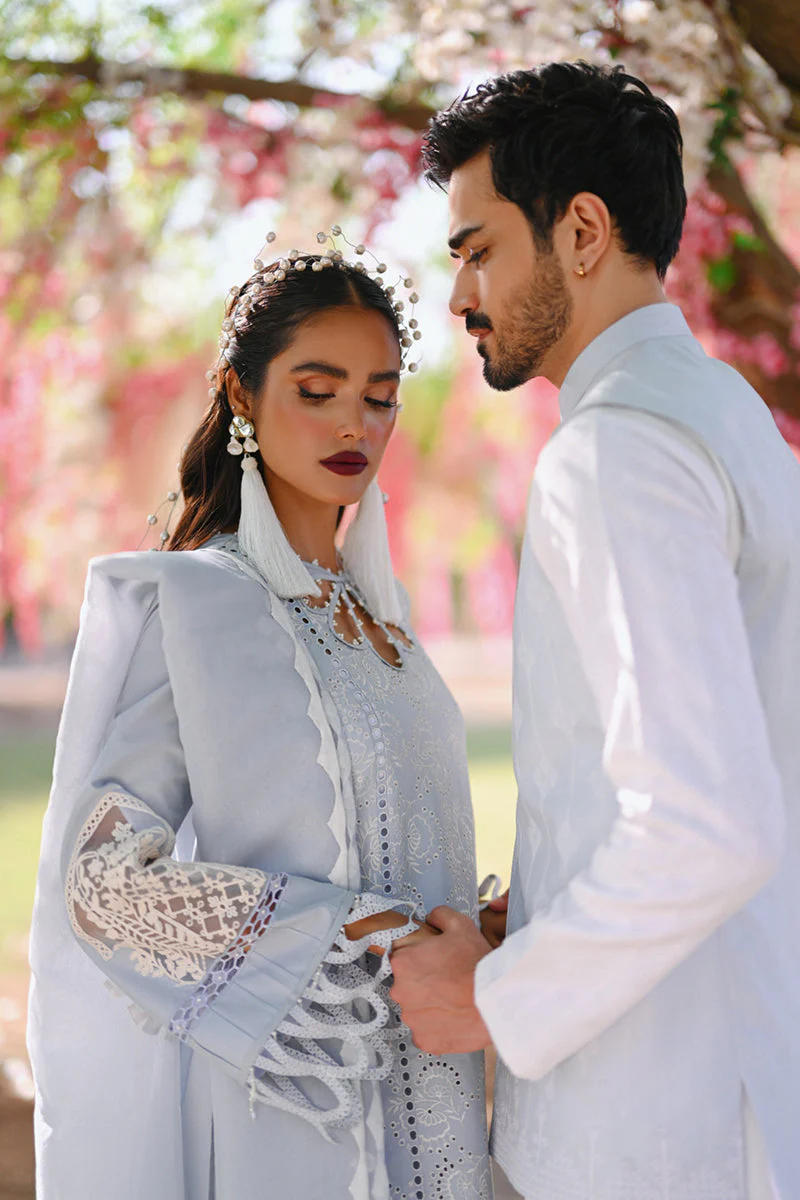 Qalamkar Chikankari Eid Edit Lawn Collection – CF-06 LILLY - Image 5