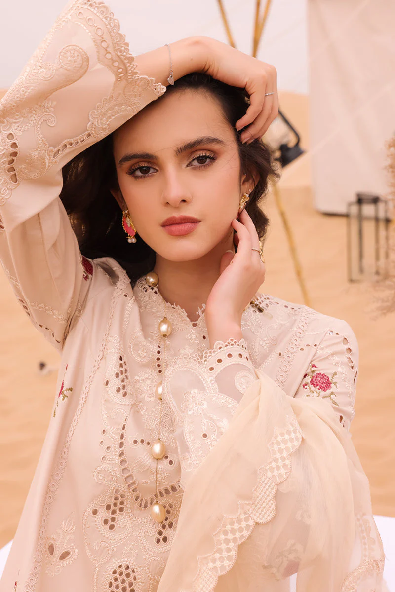 Qalamkar Chikankari Eid Edit Lawn Collection – KM-07 CAOIMHE - Image 5