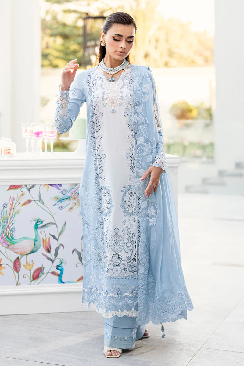 Qalamkar Chikankari Lawn Eid Edit – CS-01 Tasha - Image 4