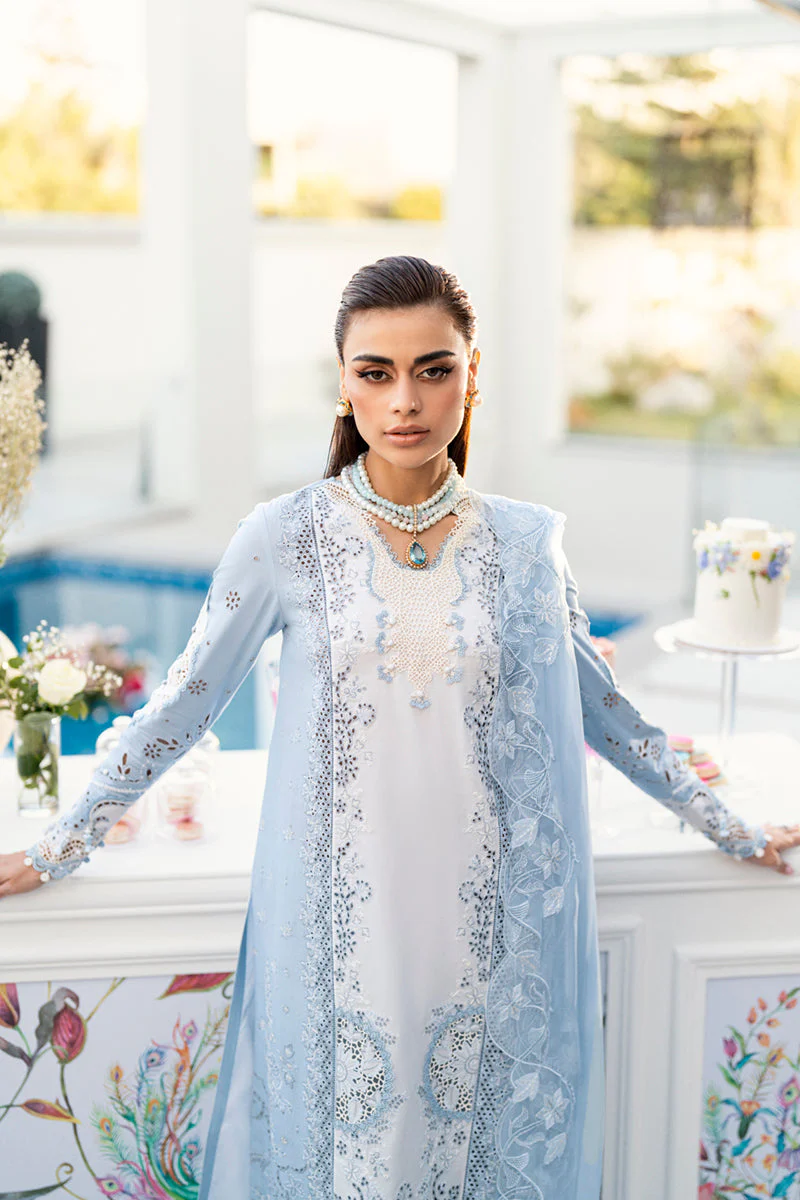 Qalamkar Chikankari Lawn Eid Edit – CS-01 Tasha - Image 6