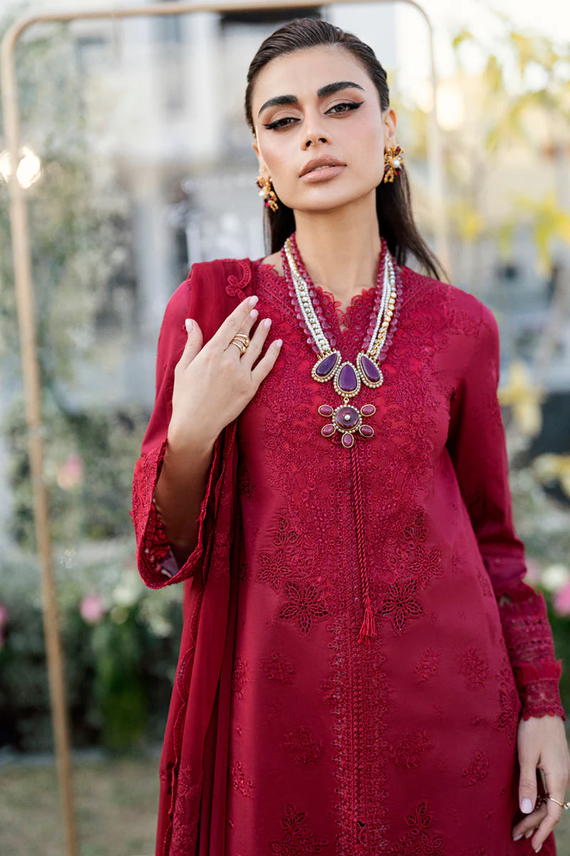 Qalamkar Chikankari Lawn Eid Edit – CS-02 LERA - Image 3