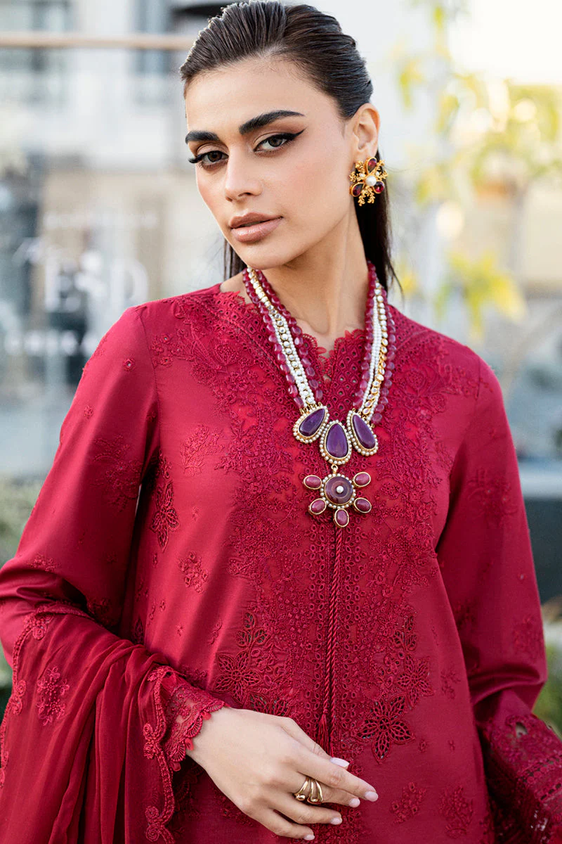 Qalamkar Chikankari Lawn Eid Edit – CS-02 LERA - Image 4