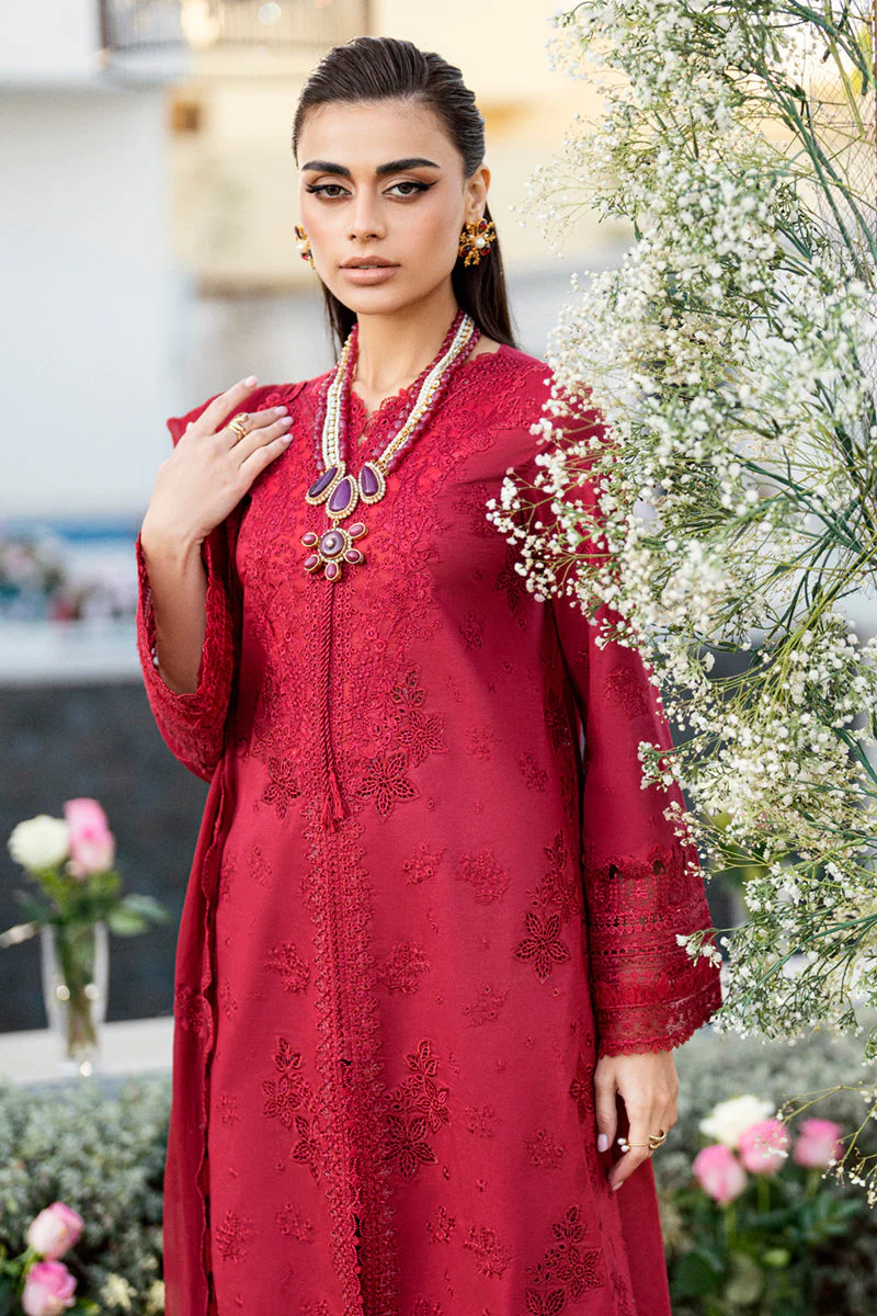 Qalamkar Chikankari Lawn Eid Edit – CS-02 LERA - Image 6