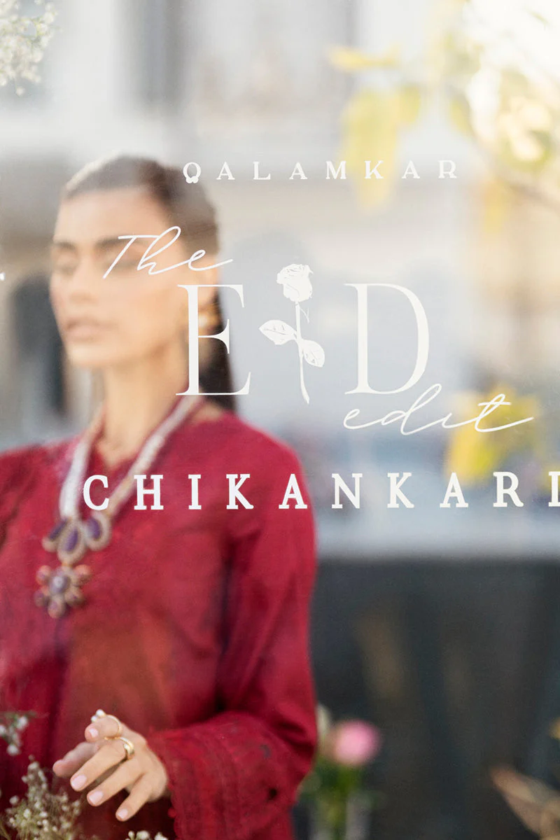 Qalamkar Chikankari Lawn Eid Edit – CS-02 LERA - Image 8