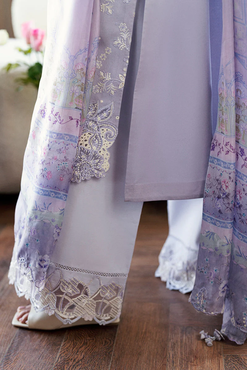 Qalamkar Chikankari Lawn Eid Edit – CS-03 ALAILA - Image 5