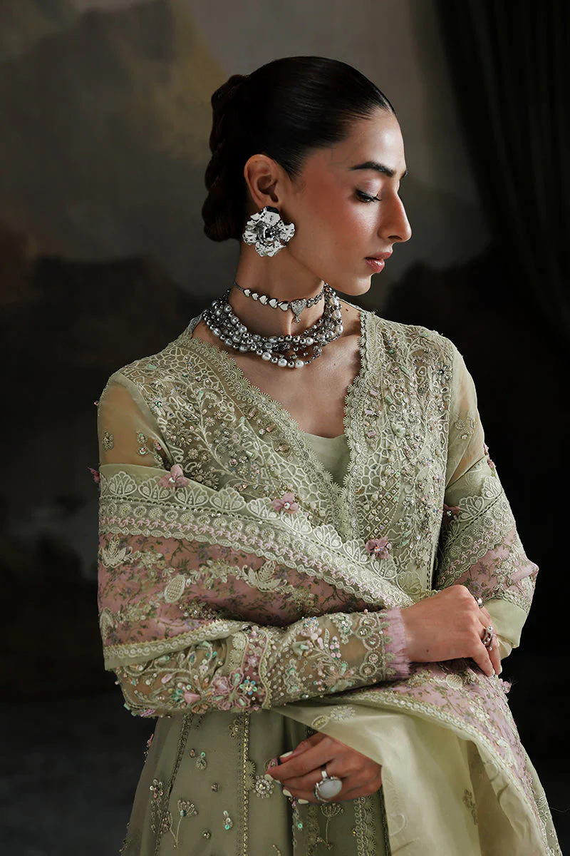 Qalamkar Elirah Luxury Wedding Festive Formals – MF-02 SAGE AURA - Image 10