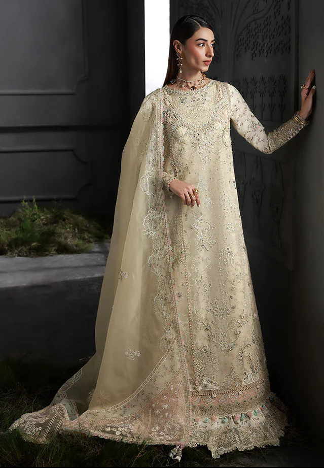 Qalamkar Elirah Luxury Wedding Festive Formals – MF-04 IVORY GRACE - Image 4