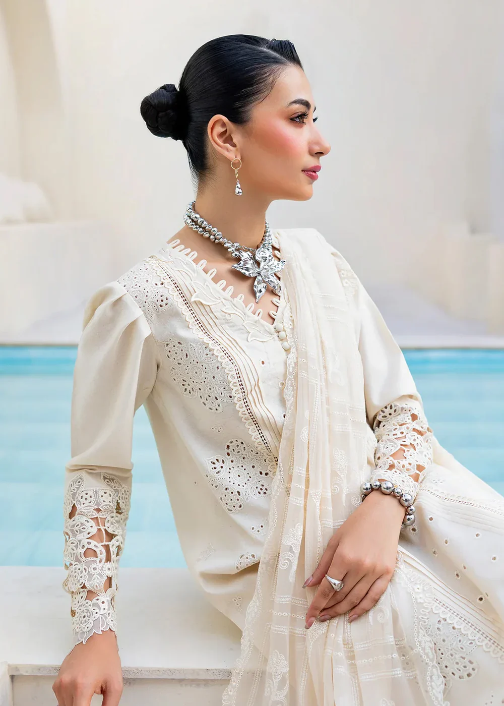 Qalamkar Exclusive RTW/Pret Eid Lawn - QK-PA-01 HALO - Image 7
