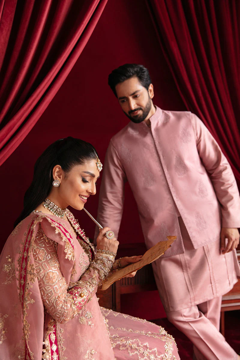 Qalamkar Heer Ranjha Luxury Wedding Formals – HR-06  ARISHA - Image 4