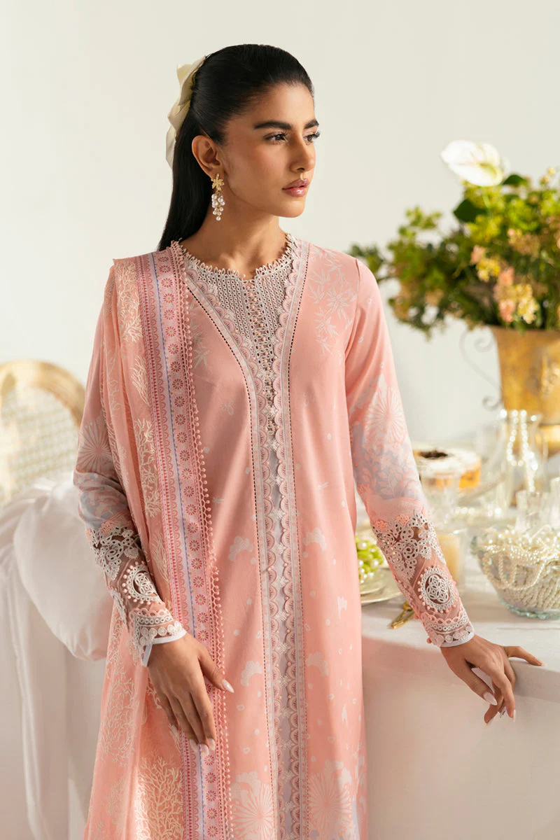 Qalamkar Lawn QPrints – PQ-02 Aroha - Image 2