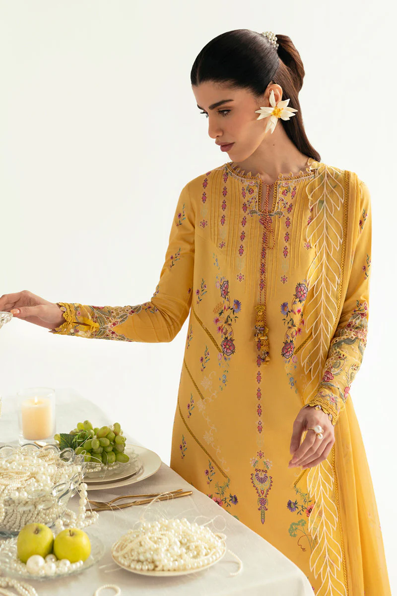 Qalamkar Lawn QPrints – PQ-03 Mehr - Image 2