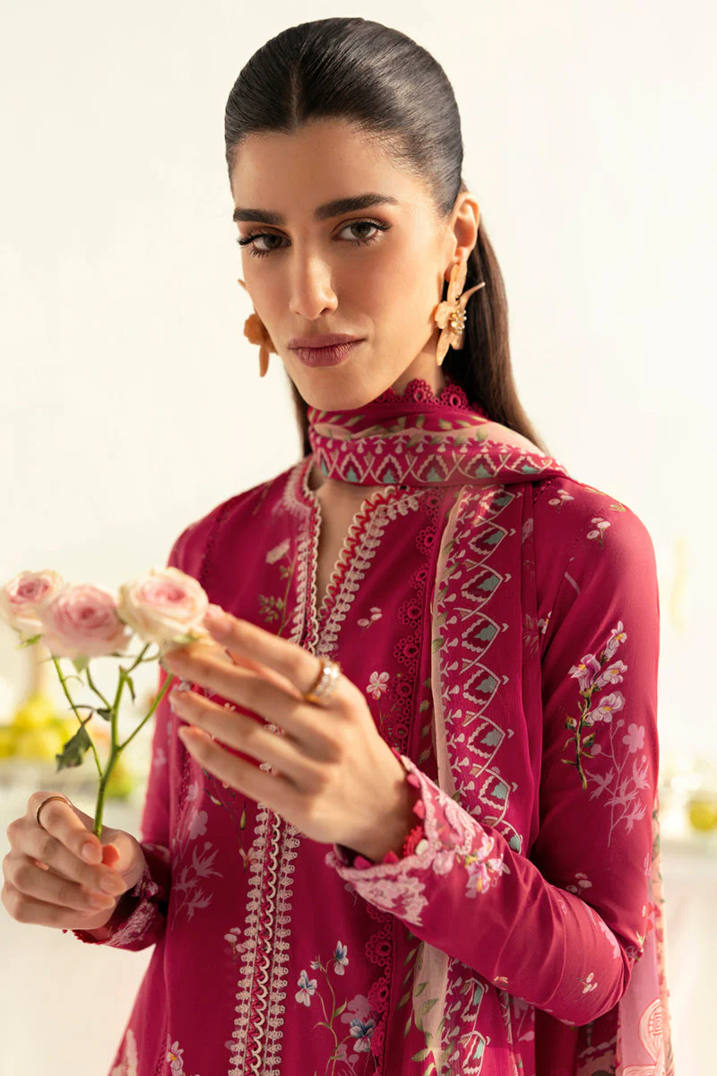 Qalamkar Lawn QPrints – PQ-08 Kiara - Image 5