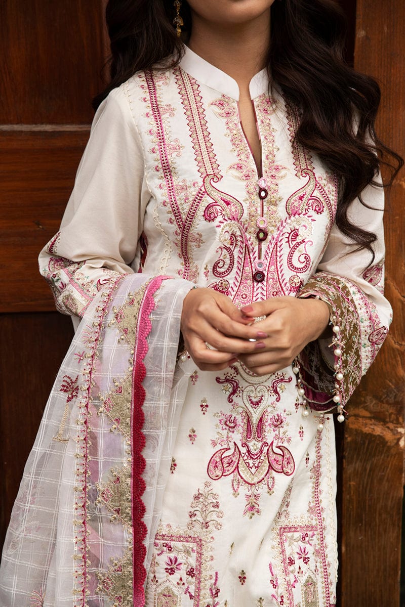 Qalamkar Luxury Festive Lawn Collection 2022 – EB-02  SELAH - Image 2