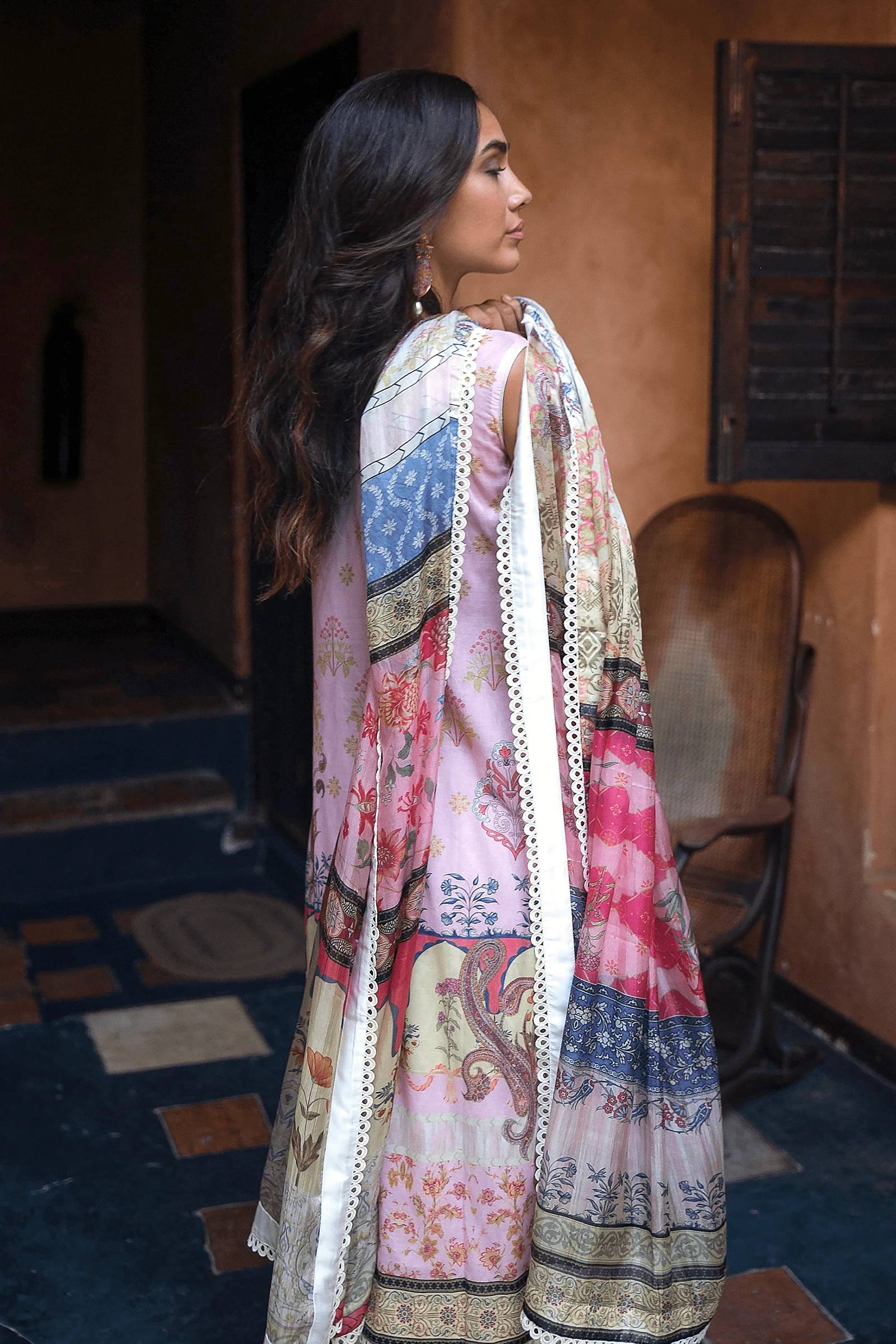 Qalamkar Luxury Lawn Collection 2020 – QLL-14 - Image 4