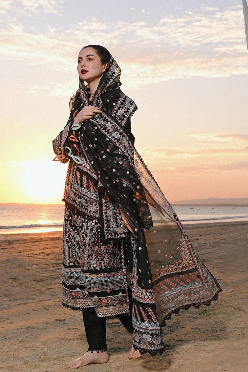 Qalamkar Luxury Lawn Collection 2023 – SP-11 HUMA - Image 3