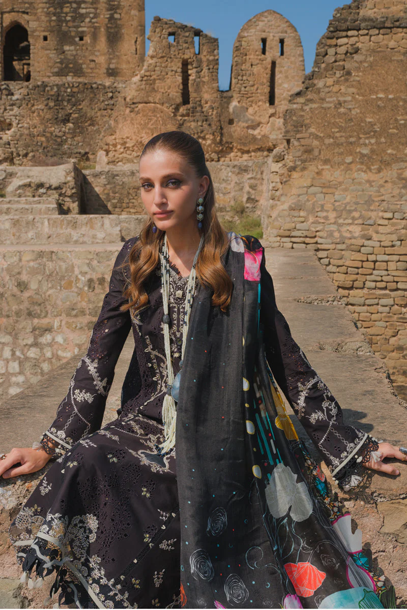 Qalamkar Luxury Lawn Eid Edit – BE-03 INEZ - Image 3