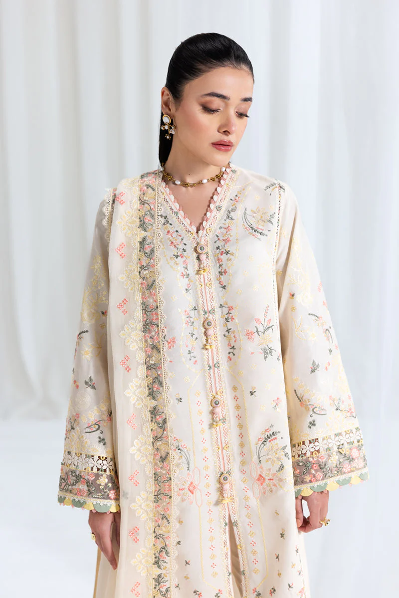 Qalamkar Luxury Lawn Eid Edit – SB-01 Rina - Image 9