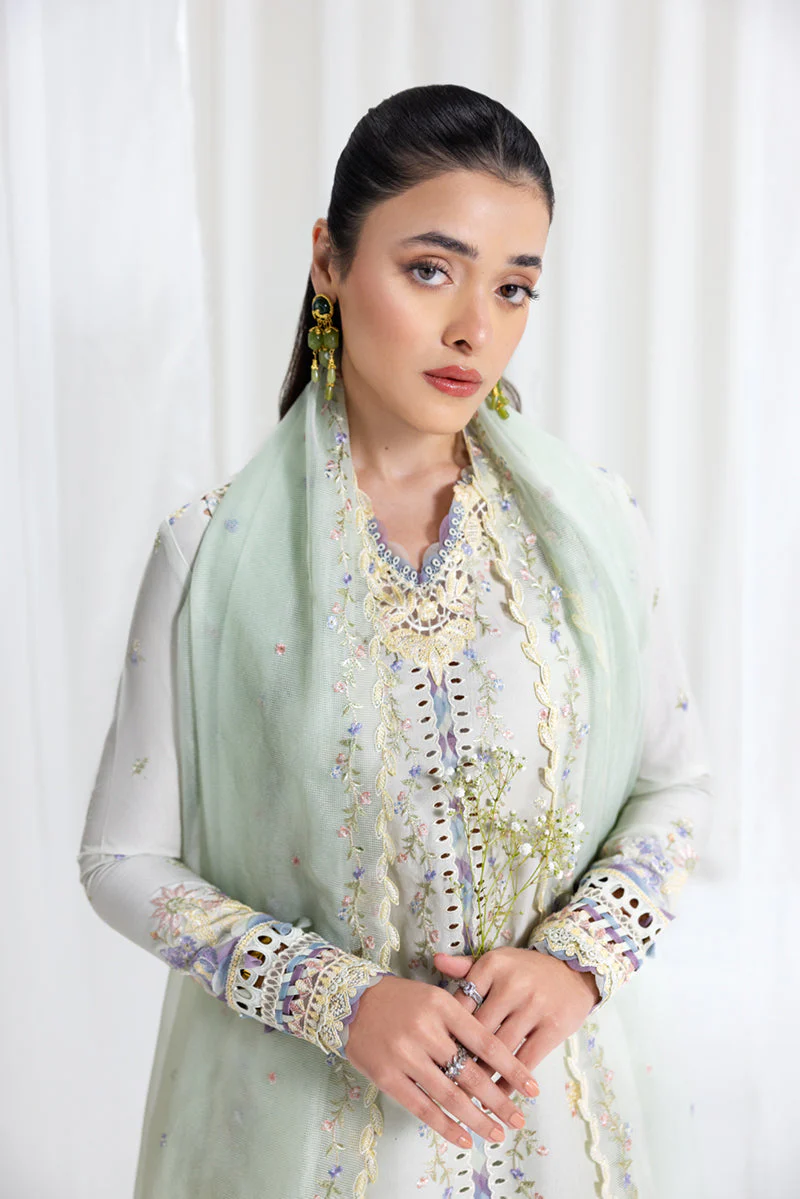Qalamkar Luxury Lawn Eid Edit – SB-08 Rimsha - Image 12