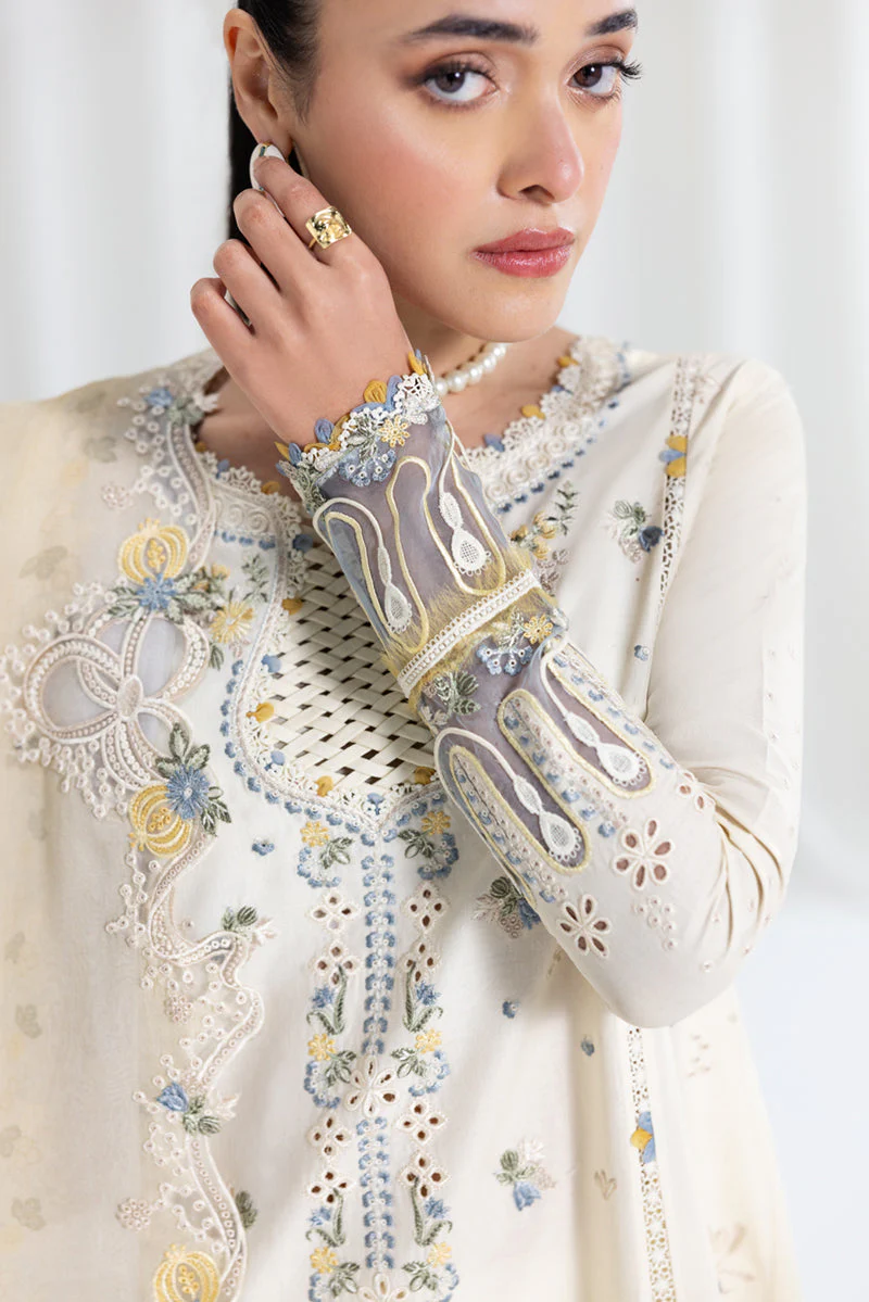Qalamkar Luxury Lawn Eid Edit – SB-09 Adeena - Image 15