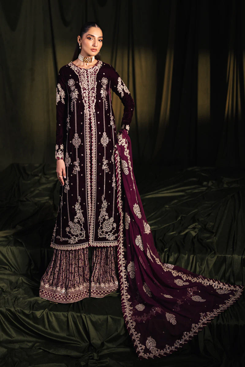 Qalamkar Luxury Velvet Edit Formals – BK-01 AMANI