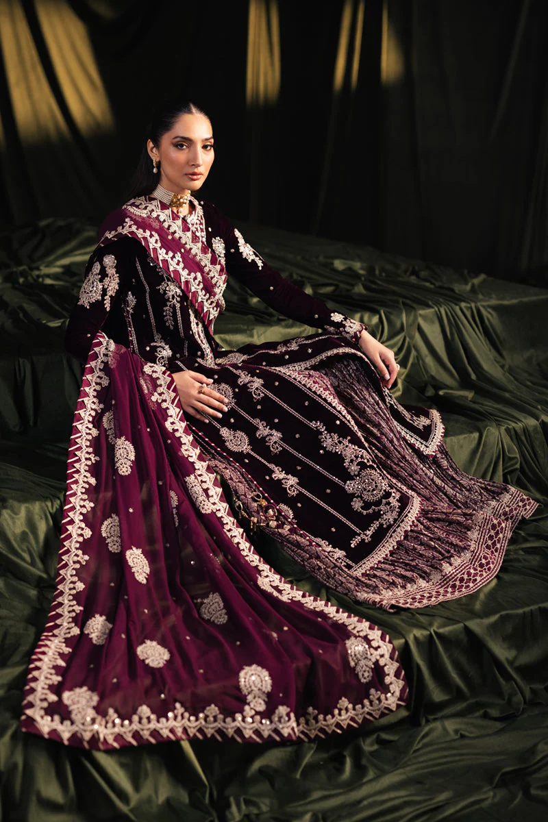 Qalamkar Luxury Velvet Edit Formals – BK-01 AMANI - Image 6