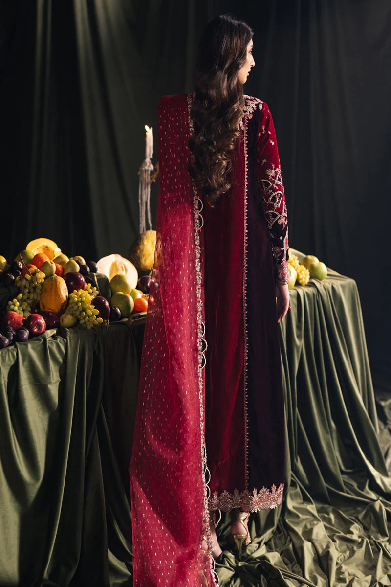 Qalamkar Luxury Velvet Edit Formals – BK-04 KESIA - Image 6