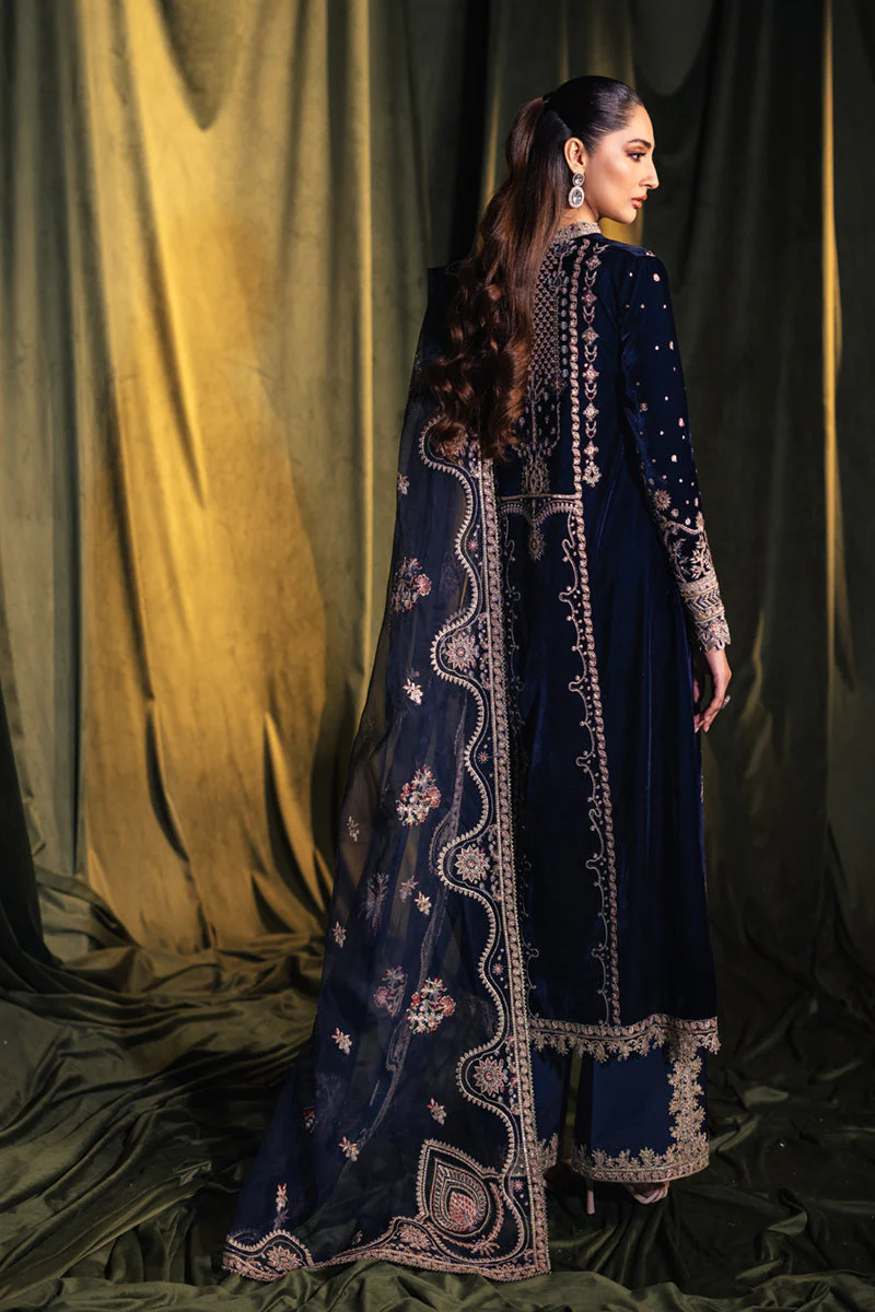 Qalamkar Luxury Velvet Edit Formals – BK-05 DALIA - Image 9