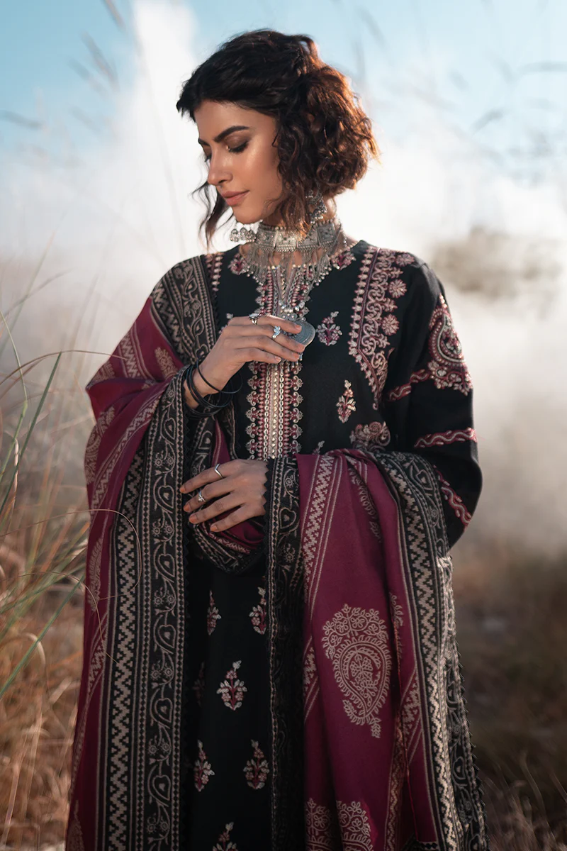 Qalamkar Luxury Winter Collection (with Shawl) 2020 – KS-03 - Image 3