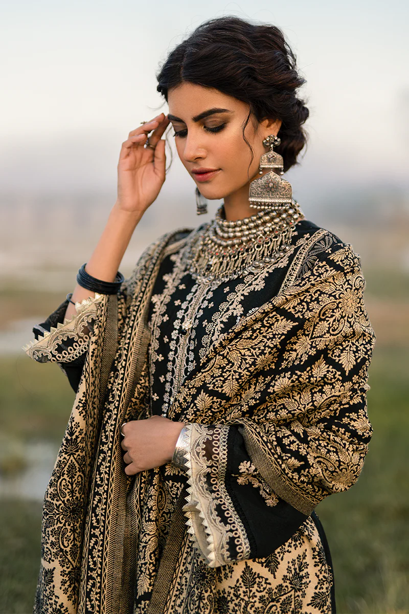 Qalamkar Luxury Winter Collection (with Shawl) 2020 – KS-09 - Image 3