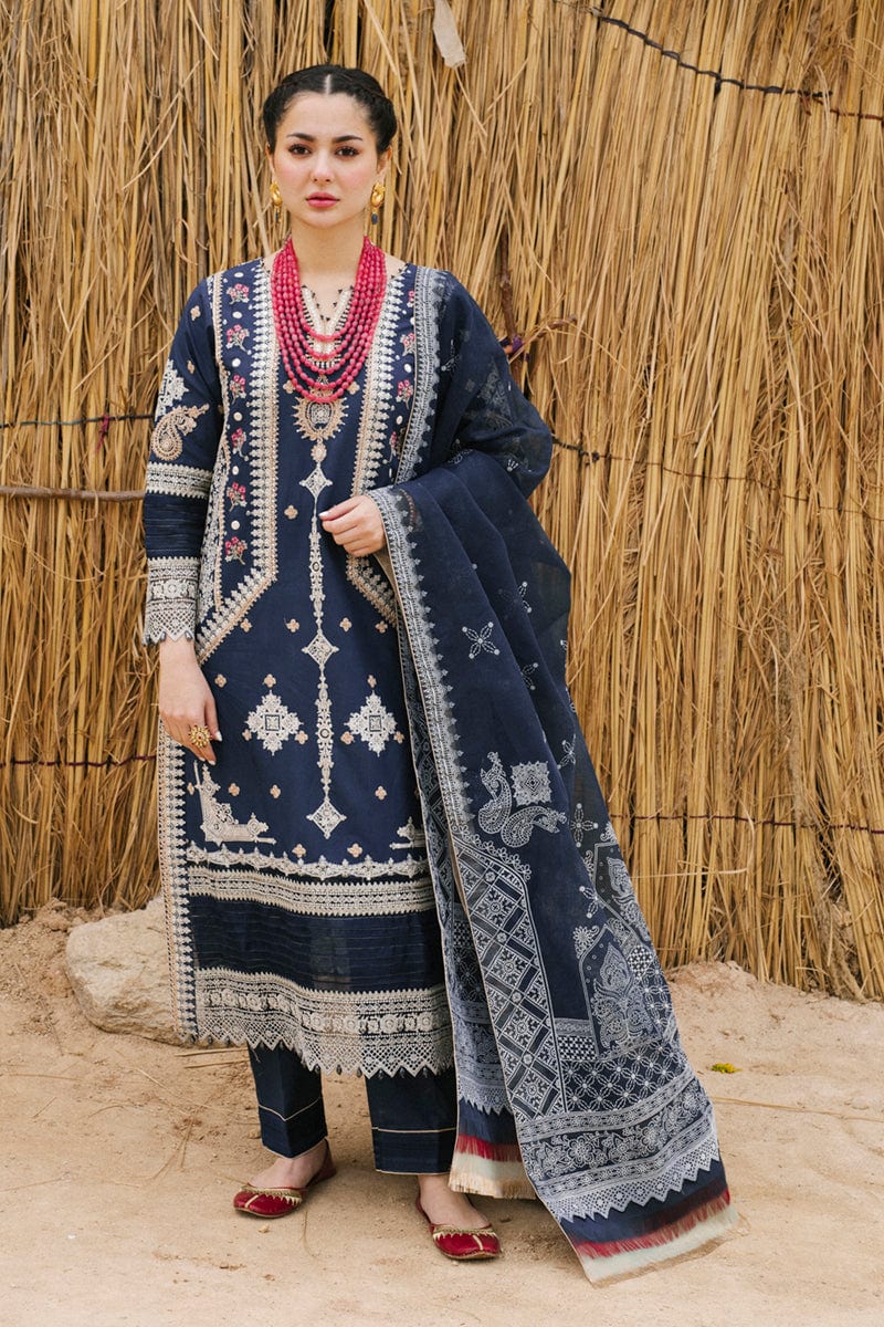 Qalamkar Marahil Luxury Lawn Collection 2022 – RUA - Image 5