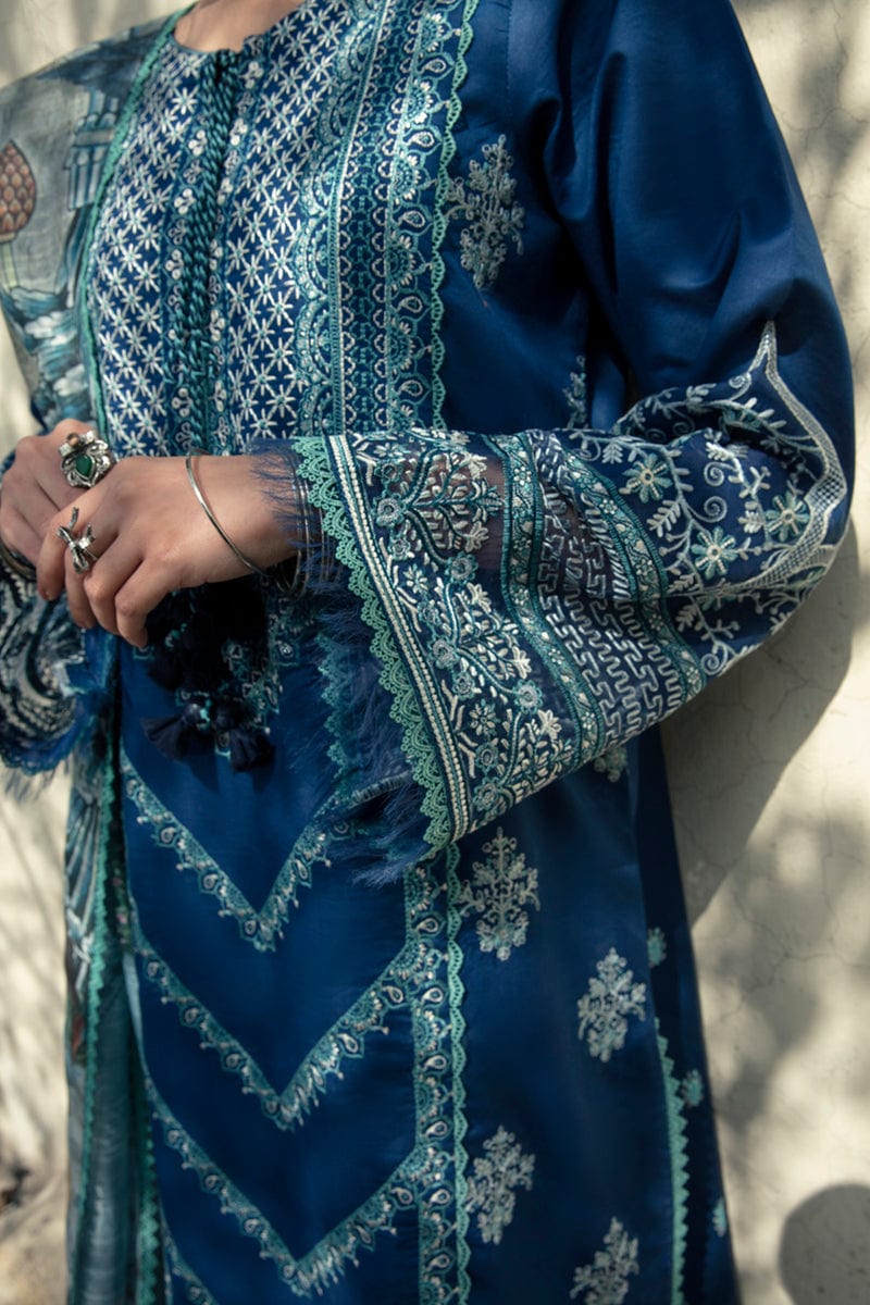 Qalamkar Qline Lawn Collection 2022 – QB-03 ADA - Image 2