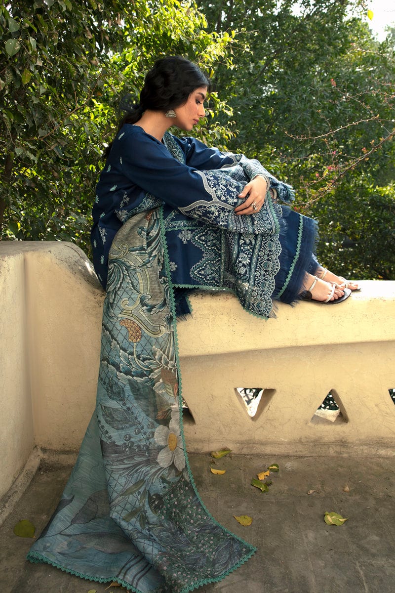 Qalamkar Qline Lawn Collection 2022 – QB-03 ADA - Image 6