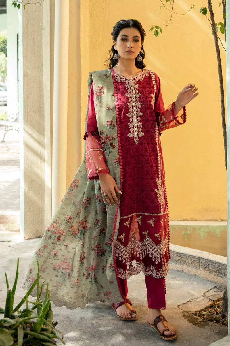 Qalamkar Qline Lawn Collection 2022 – QB-05 ANNA - Image 2