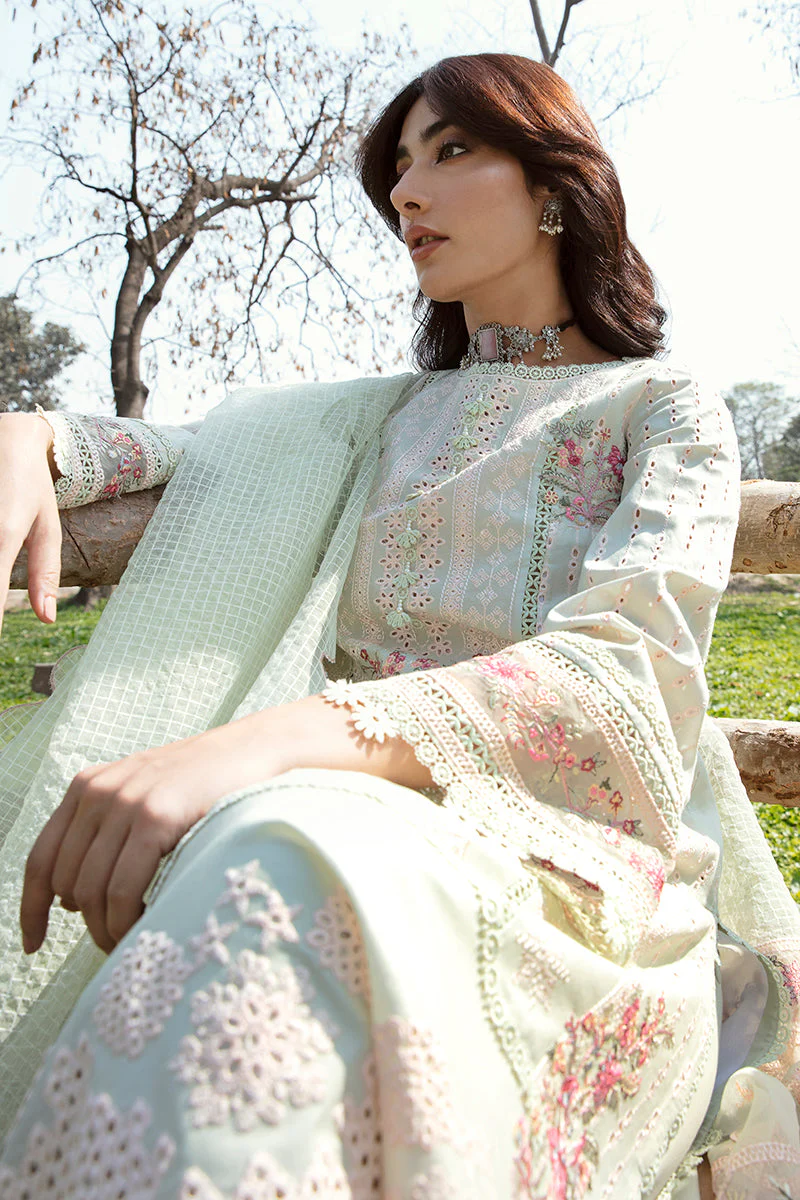 Qalamkar Qline Lawn Collection 2023 – AK-05 EMHAL - Image 3