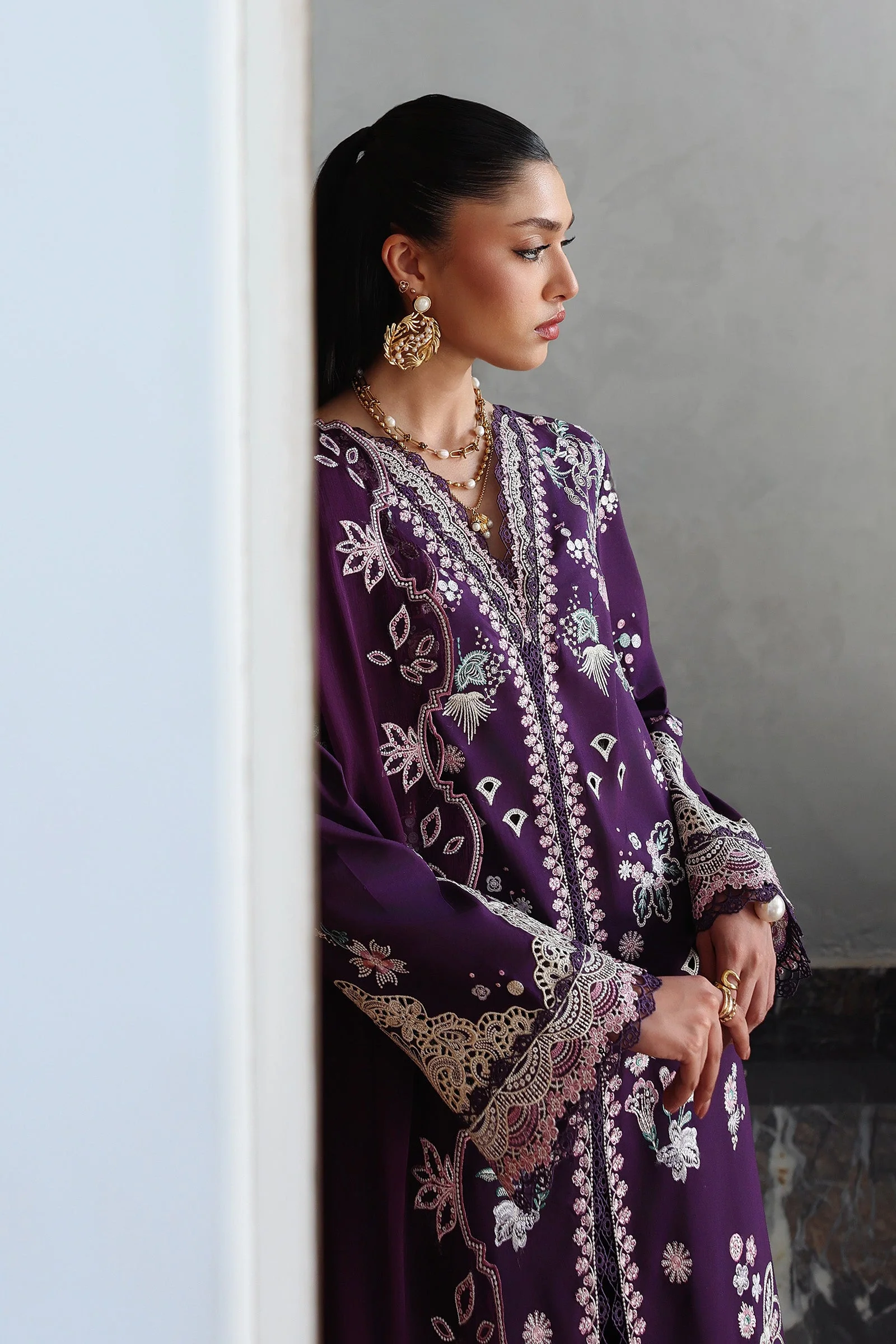 Qalamkar Qline Lawn Drop II – QKL-14 SUHRA - Image 6