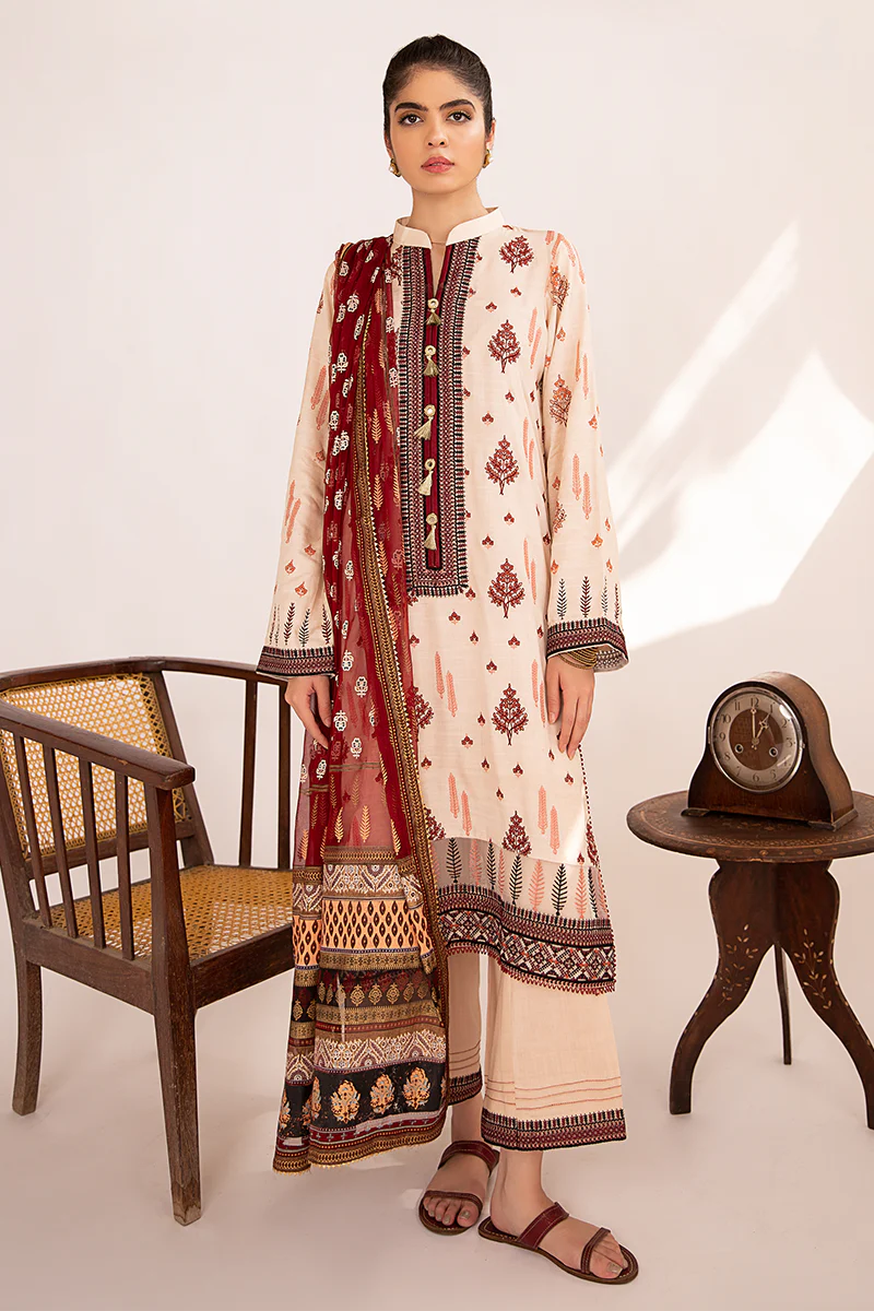 Qalamkar Qline Linen Collection 2020 – LE-07