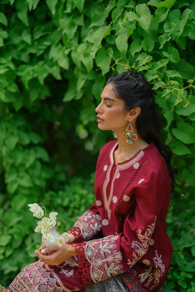 Qalamkar Qline Linen Collection – VL-08 SAMAR - Image 2